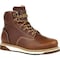 Georgia Boot Men's Wedge Waterproof Work Boot, 10.5 W, Steel Toe, 6 in H, Brown, GB00351 GB00351 - alternate 1